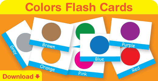 Download our free colors flash cards. Great for your classroom or at home!